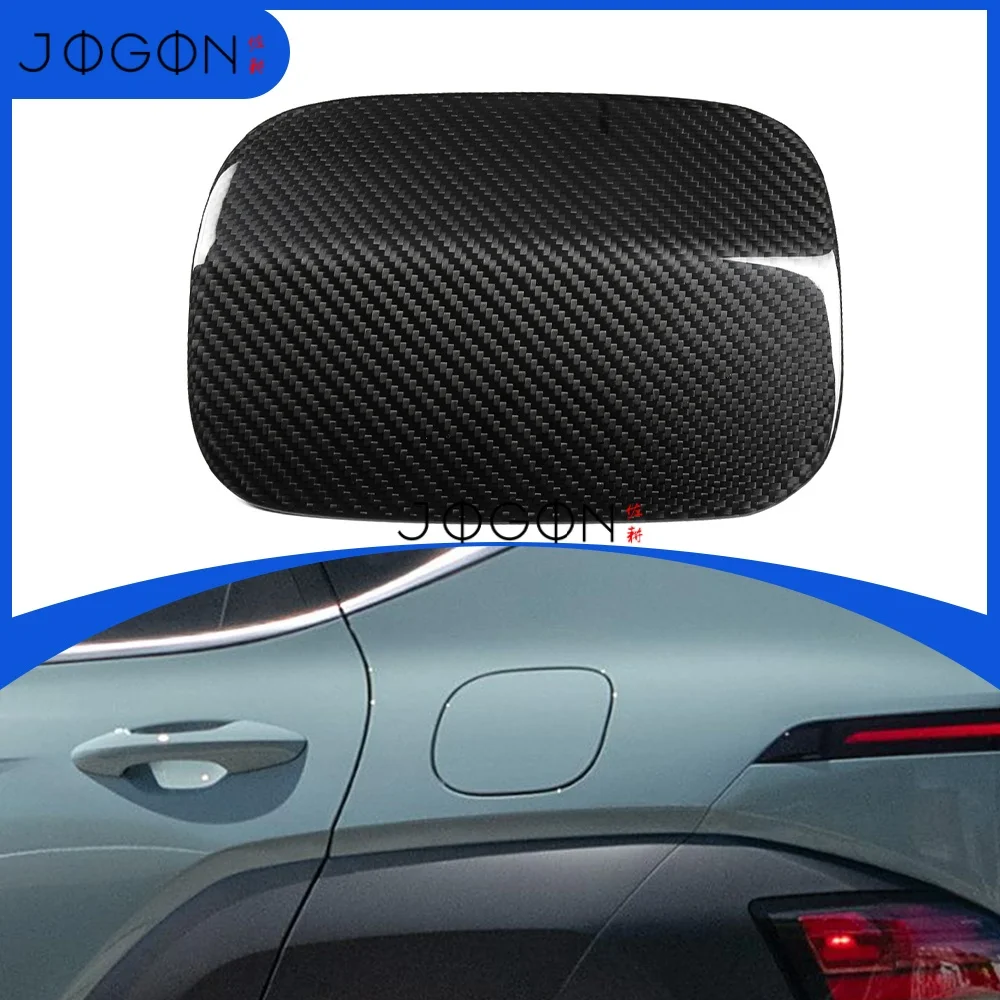 

Carbon Fiber Exterior Car Rear Tank Fuel Cap Gas Oil Decor Cover Trim Accessories For Hyundai Kona N N Line 2021 2022 2023