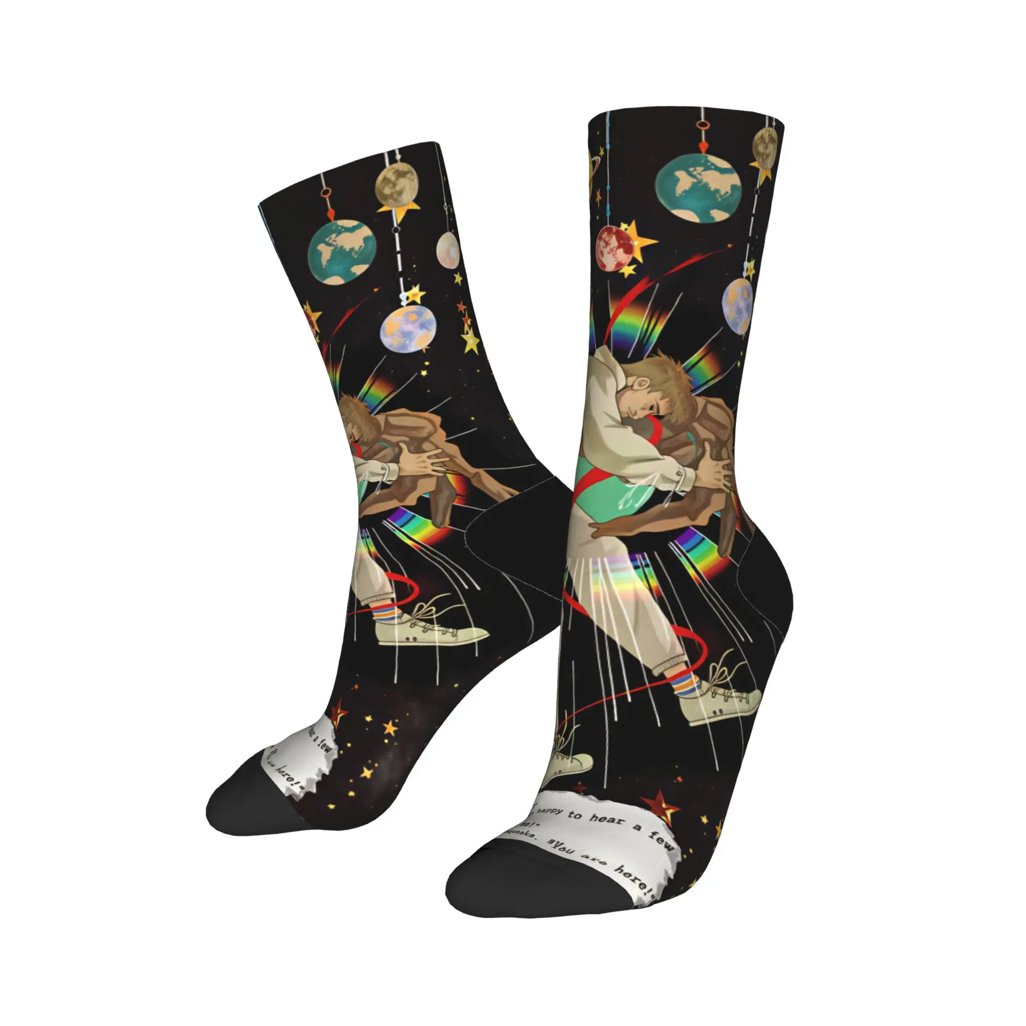 Men's Socks Project Hail Mary  Stockings Winter Funny Warm Soft Socks Graphic Cycling Non-Slip Socks