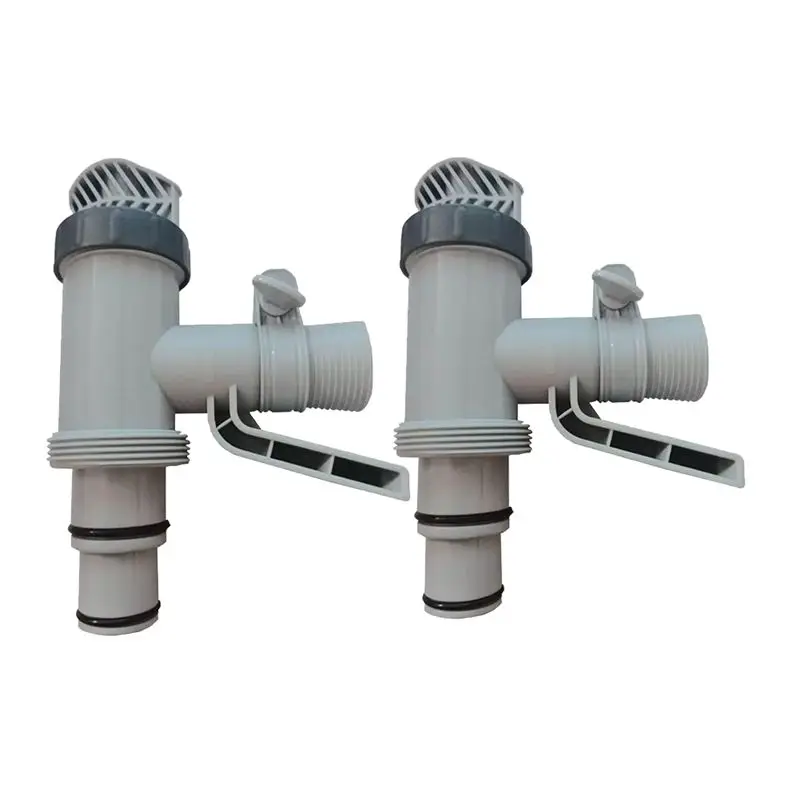 HOES-2Pcs Replacement Plunger Valve With Brackets For Above Ground Pool Essential Pool Maintenance Accessory