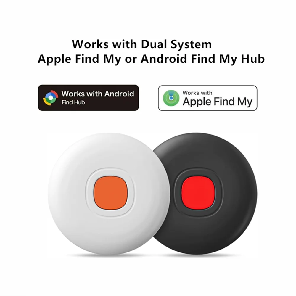 

Dual System Airtag for Android or iOS Bluetooth Tracker GPS Locator Smart Tag Works with Find My or Google Find Hub Item Finder