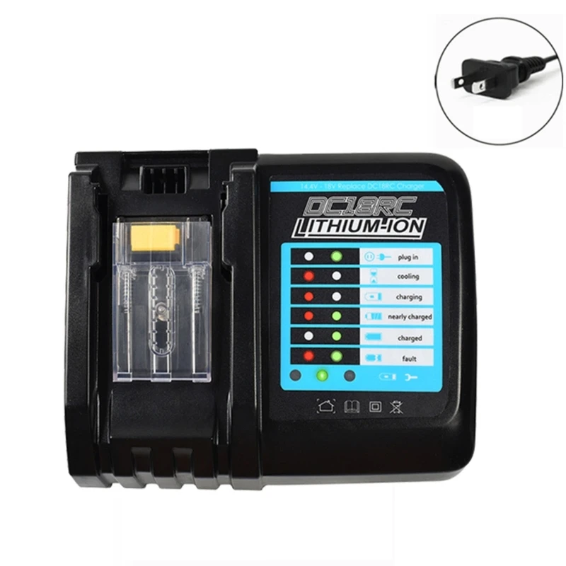 DC18RC Li-ion Battery Charger for Battery Charger 18V 14.4V BL1815 BL1860 BL1430 BL1450 BL1830 DC7100 DC711