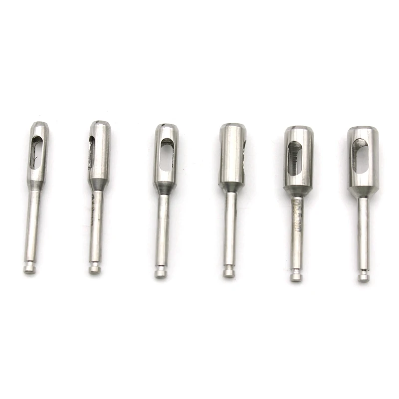 6pcs/set Dental Implant Trephine Bur Drill Tissue Punch Planting Tools Surgical for Low Speed Machine Tools