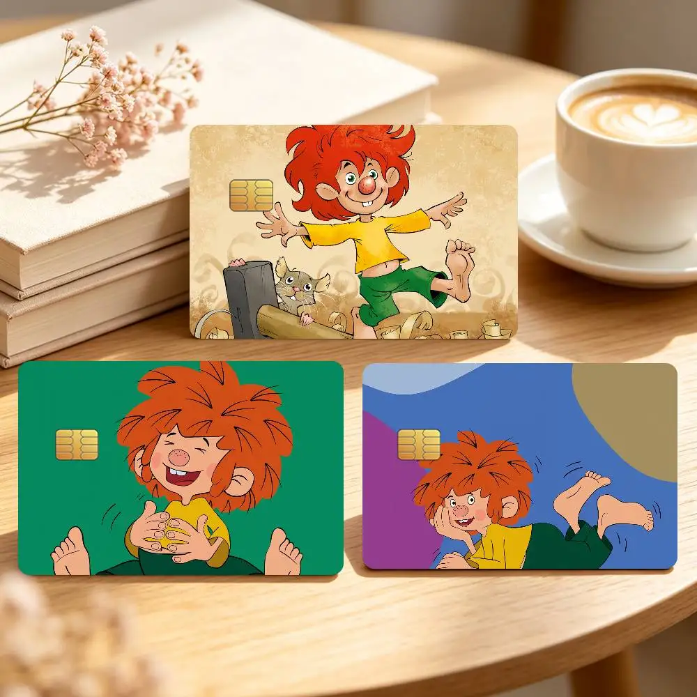 M-Meister E-Eder und Sein P-Pumuckl Credit Card Skin Stickers For Bank Bus Metro Cards Waterproof Anti-Scratch Gift 4PCS