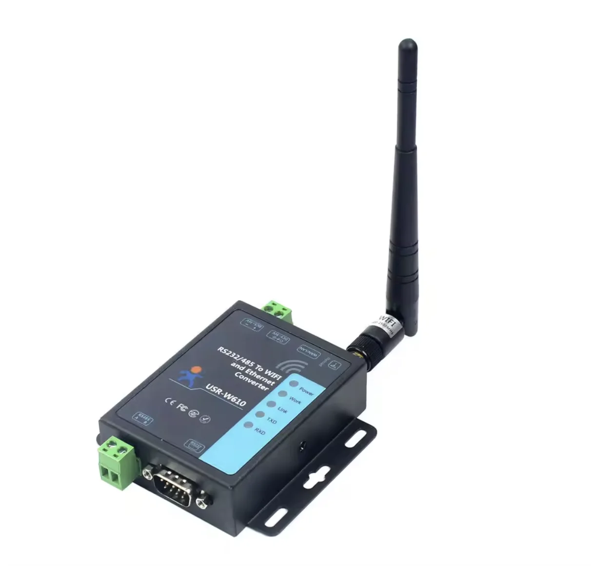 USR-W610 RS485/RS232 support Port Modbus TCP/RTU Industrial WiFi Serial to Ethernet Converter
