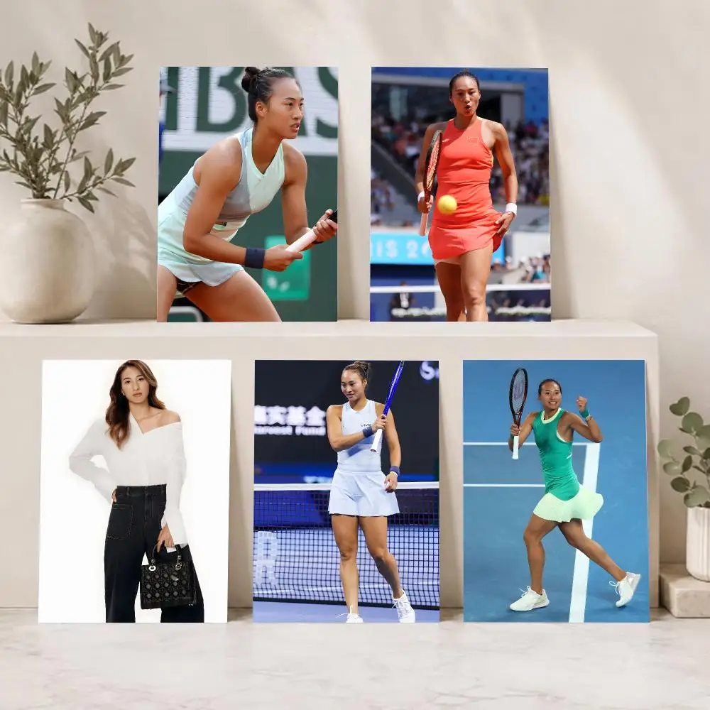 Famous athlete Zheng Qinwen Poster Series HD Wall Living Room Home Decor Gift