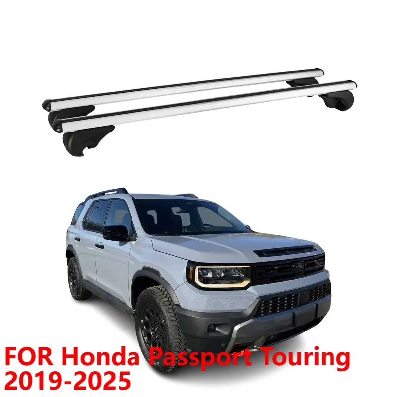 Lockable Roof Rack Cross Bars for Honda Passport Touring 2019-2025 Gray