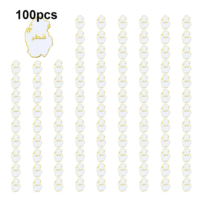 1-5-10-50-100 قطعة شارة قطر بروش دبابيس التلبيب الطبيعية العلم التلبيب دبابيس علم الدولة شارة