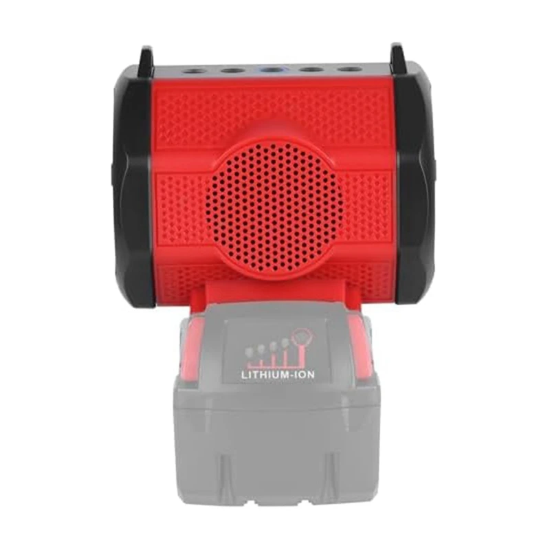 Cordless Wireless Speaker,Blue Tooth Speaker For Milwaukee 18-20V Battery Power Tool (Battery Not Included) Easy To Use