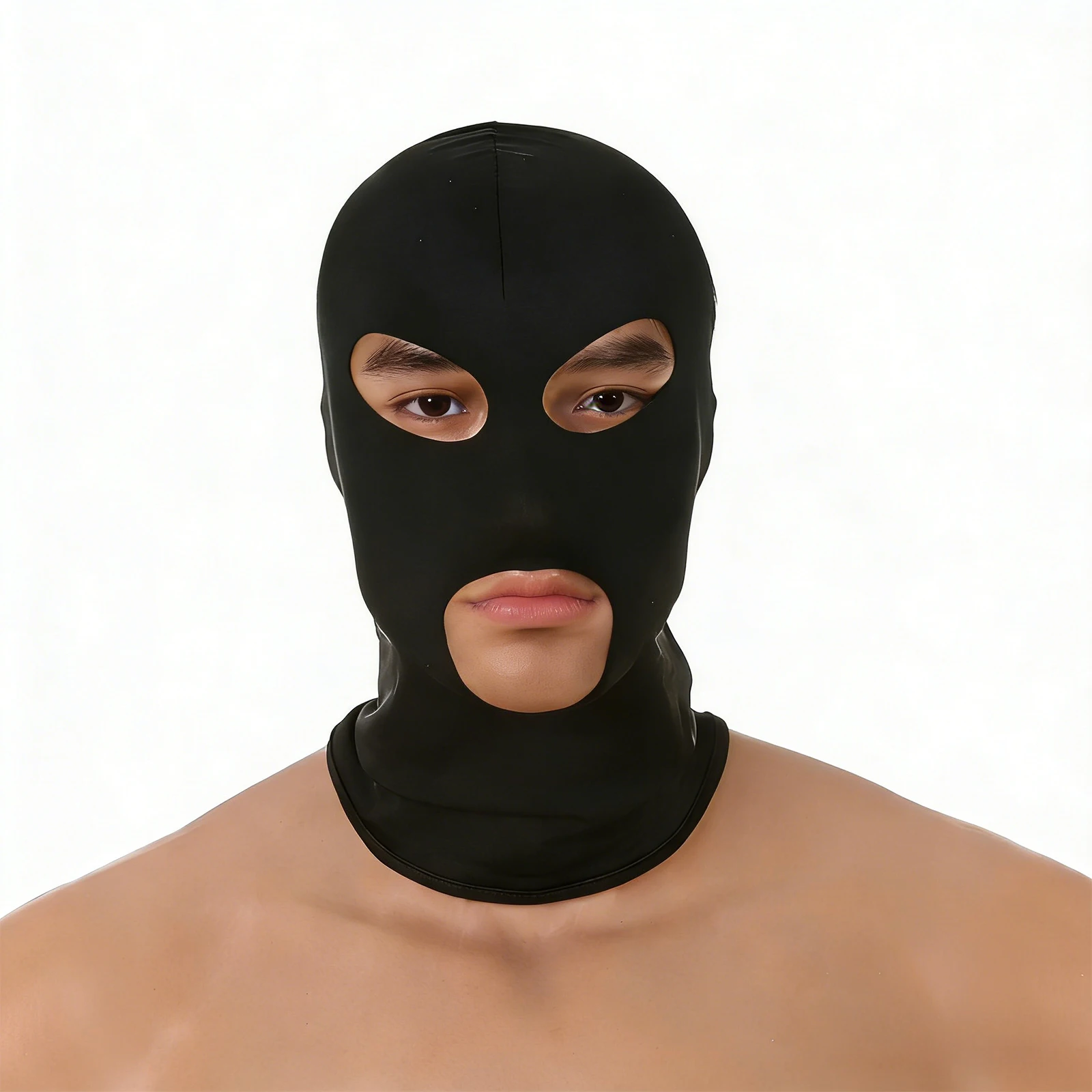 Men Women Eye Hood Face Head Mask Headgear Adult Balaclava Ice Silk Cosplay Party Cap Costume Role Play Game Adult Accessories 3