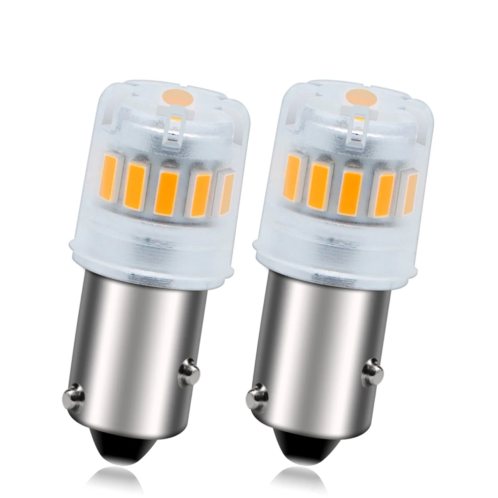 

2PCS BA9S LED Bulb T4W BAX9S BAY9S H21W 10-30V LED Car Rear Fog Light Motorcycle License Plate Parking Reverse Lamp White Yellow