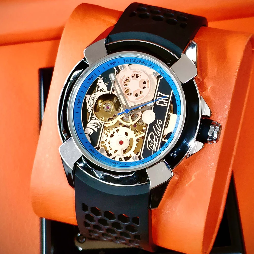 2026 CR07 Hot Jacob & Co Originele Merk Horloges Voor Heren Business Automatische Mechanische Polshorloge Hoge Kwaliteit AAA Mannelijke Klokken