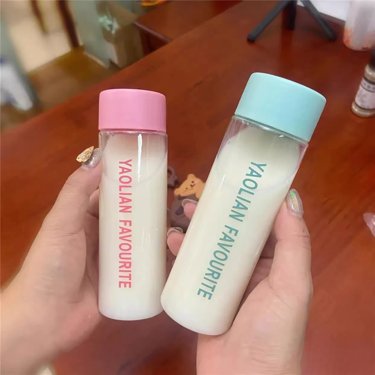 

Портативная пластиковая кружка малого объема для мужчин и женщин, студентов, с защитой от падений, из нержавеющей стали, в стиле Ins.