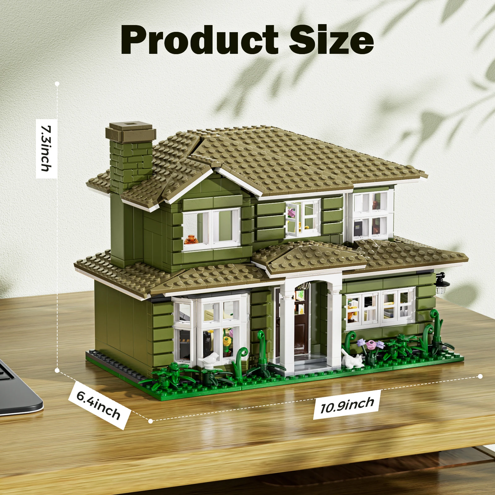 Dunphy House Family Building Blocks Set Modern Architecture Collection Model Bricks Toys for Adult Kids Birthday Gift (1176 PCS)