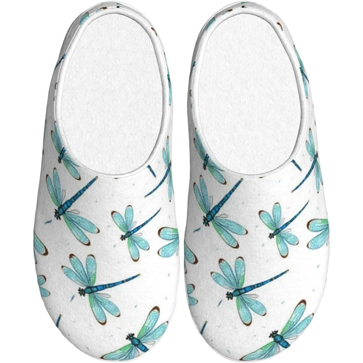 

Женские уютные тапочки Blue Dragonflies, домашние и уличные домашние тапочки из мягкого хлопка с противоскользящей подошвой