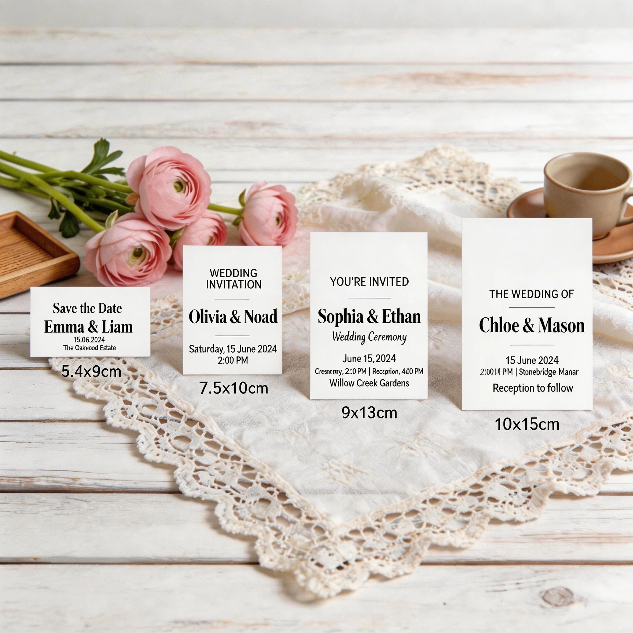 Personalisierte Grußkarten Dankeskarten Individualisierte Visitenkarten Hochzeitseinladungen Postkarten mit Personalisierten Logos – Detail 3