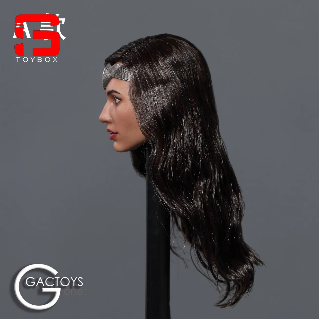 In Stock GACTOYS GC037 1/6 Wonder Girl Head Sculpt Gal Gadot Planted Hair Head Carving Fit 12\'\' Female Action Figure Body