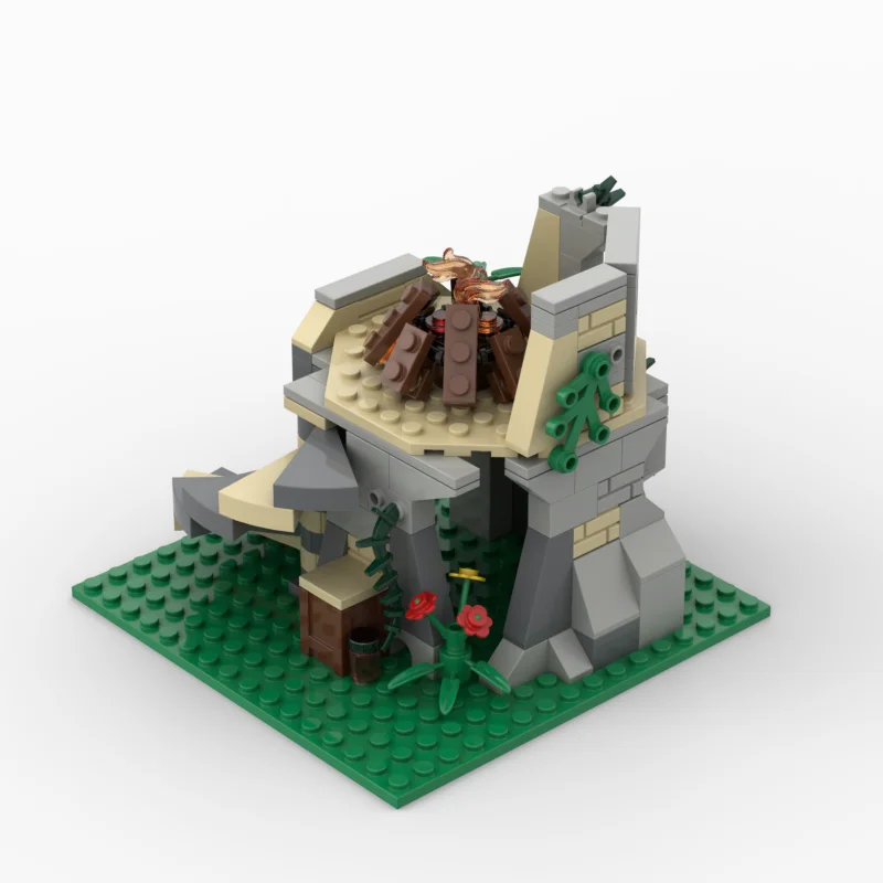 MOC اللبنات لعبة برج متناثرة نموذج تمثال مجموعة من 151 قطعة مجموعة ألعاب التجميع الإبداعية كهدية مناسبة ل