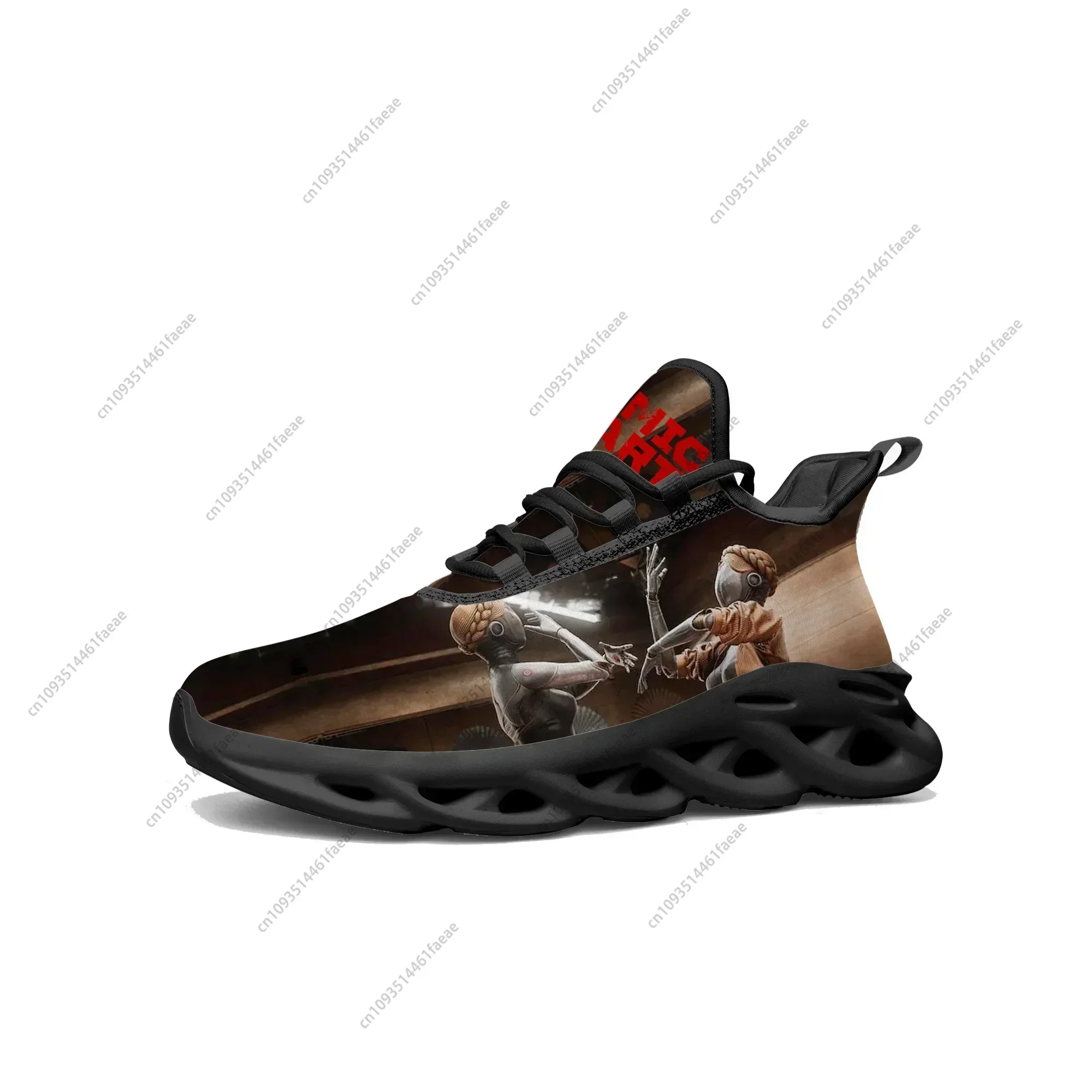 

Atomic Heart Flats Sneakers Cartoon Game Men Women Teenager Sports Running Shoes Fashion High Quality Tailor Made Lace Up Shoes