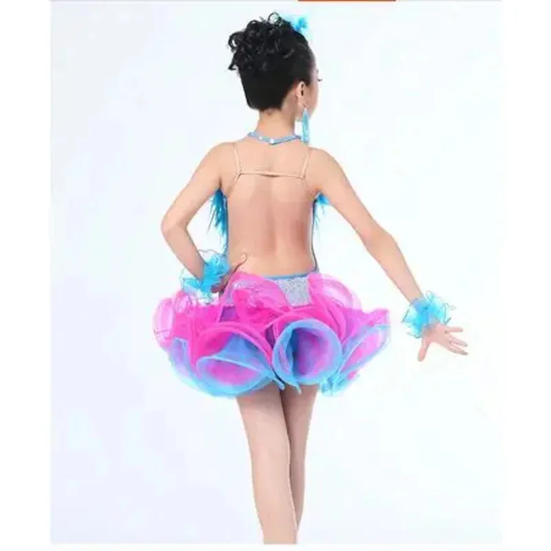 AA wat competición tango samba rumba baile latino escenario profesional niña niño vestido disfraz oa24262025 nuevo