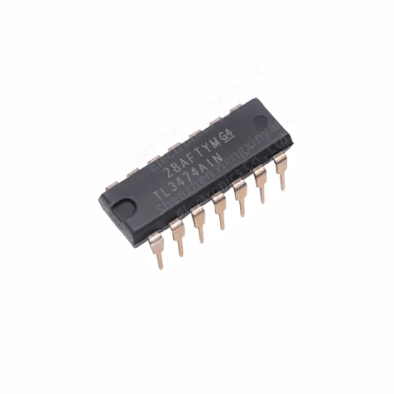 10 Buah TL3474AIN Chip Penguat Operasional DIP-14 In-Line