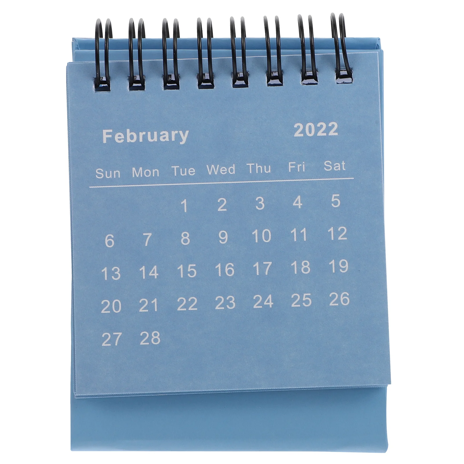 

1pc Desk Calendar Notebook Mini Schedule Planner Small Office Wall Monthly Flip Premium Thick Paper Twin Wire Binding Foldable