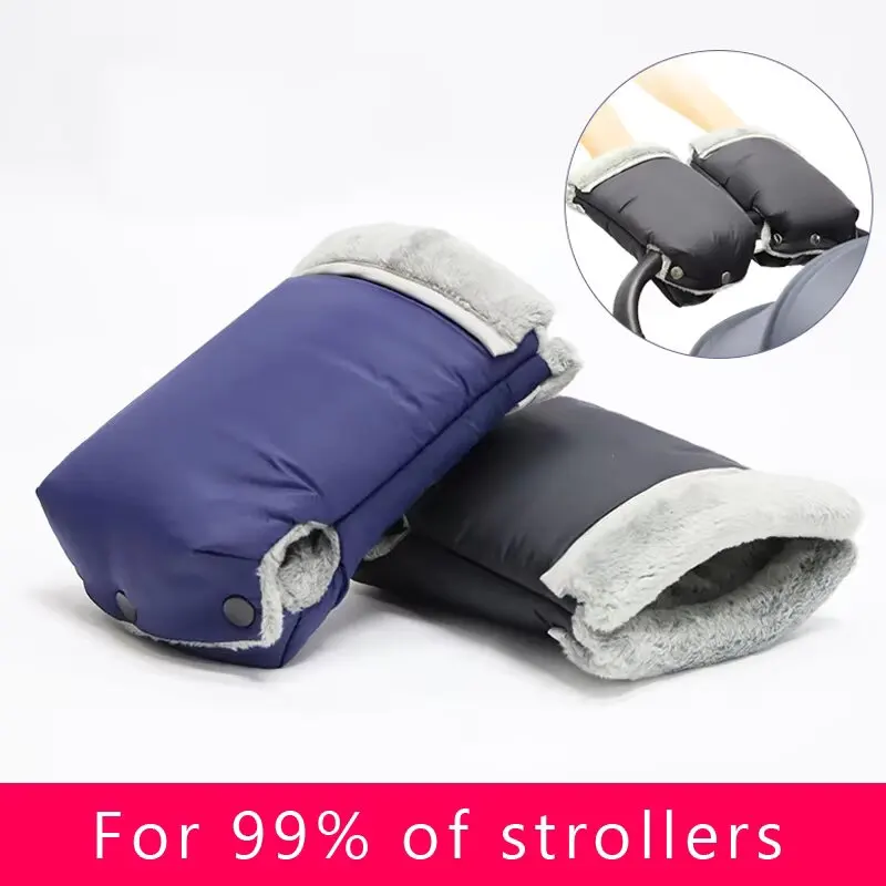 

Baby Stroller Handlebar Gloves Winter Handlebar Mitts Windproof Thicken Warm Gloves Outdoor Baby Pram Handlebar Mitts Hand Cover