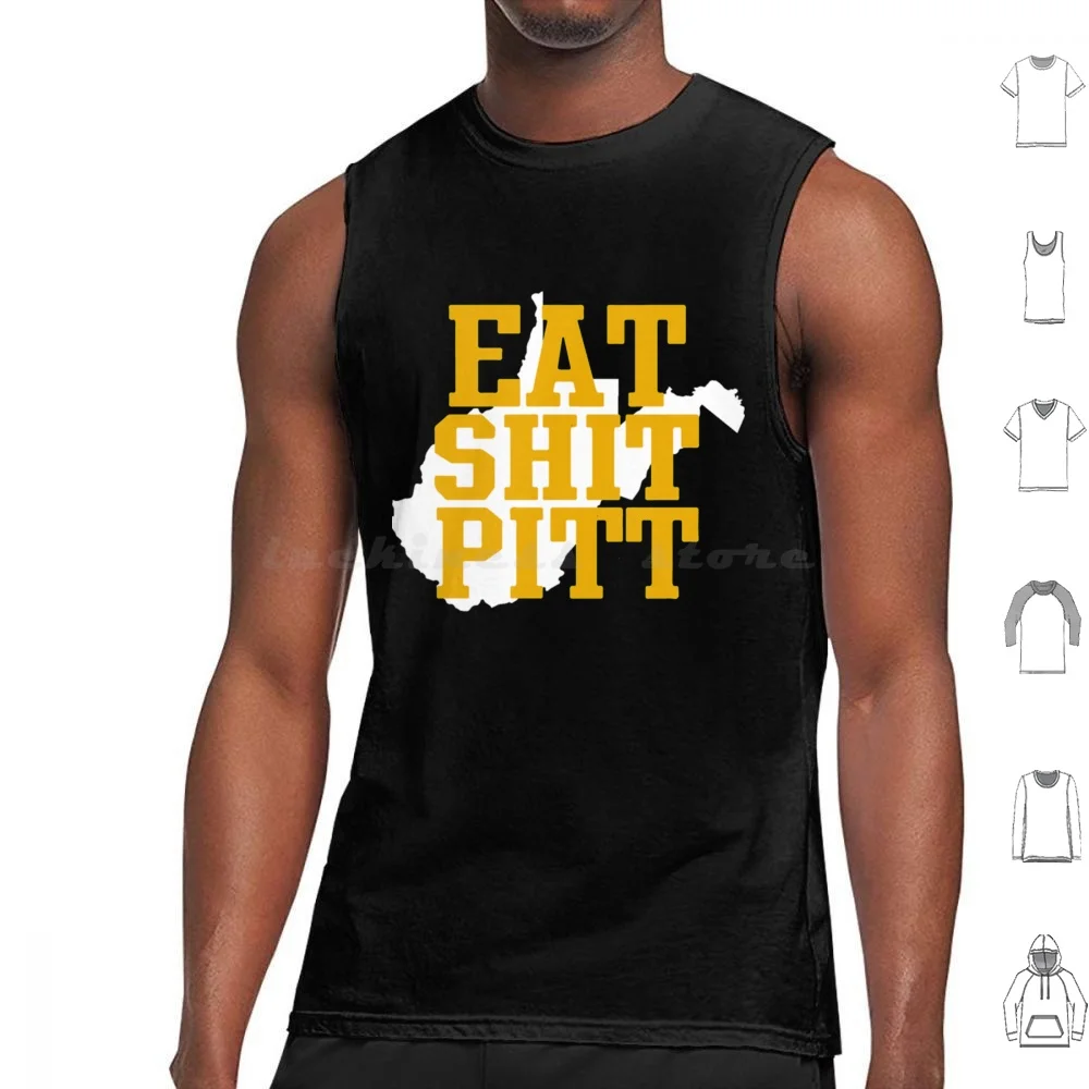 Eat Shit Pitt-Old Gold Classic Tank Tops Vest Sleeveless Eat Shit Pitt Old Gold Classic