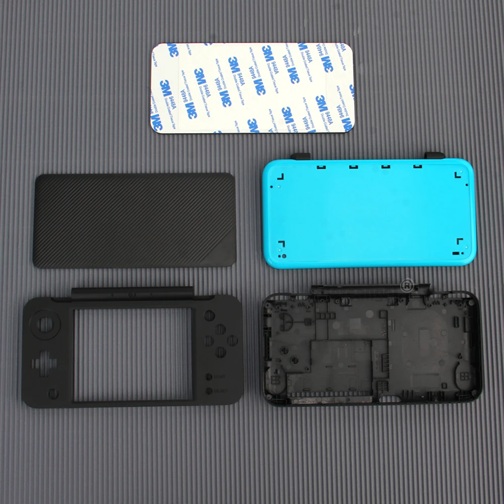 أسود أبيض استبدال الإسكان شل غلاف غلاف لنينتندو جديد 2DS XL LL لعبة وحدة التحكم حامي اكسسوارات