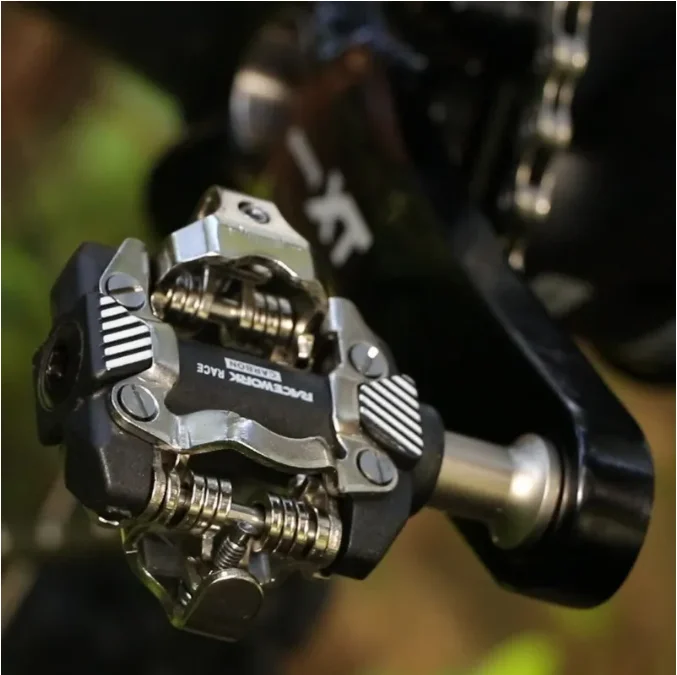 RACEWORK X-M8100 Bike Carbon Fiber Ultralight Pedals Self-Locking SPD DU Bearing MTB Bicycle Die Casting Bike Parts