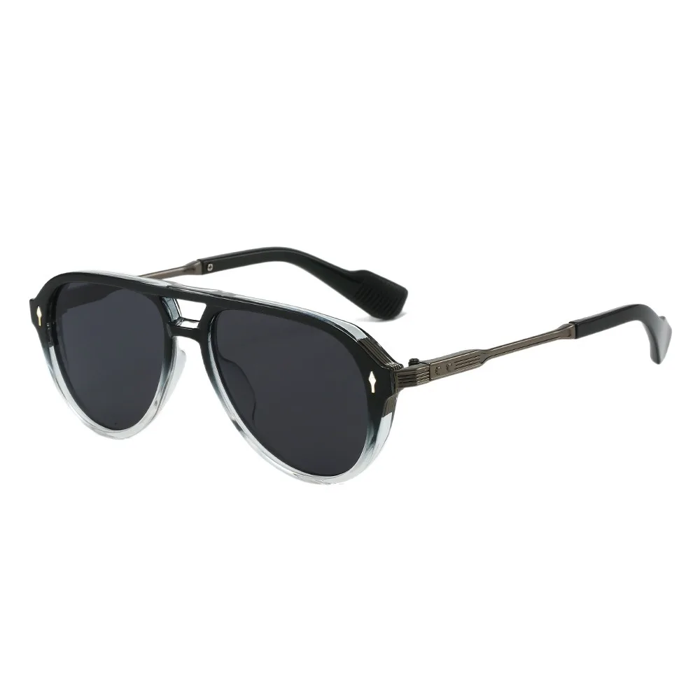 

Vintage Big Frame Square Sunglasses Double Beam UV400 Pilot Sun Glasses Punk Retro Eyewear Outdoor