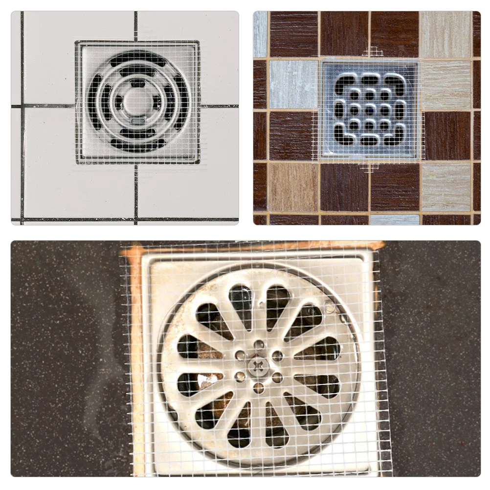 

25Pcs Bathroom Anti Block Sticker No Odor Hair Catcher Sink Strainer Filter Decals Floor Drain Sticker Hair Filtering Stickers