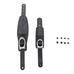 Adjustable Ski Strap Binding Attachment for Multiple Occasions With Ratchet Tongue Ladder to Secure Shoelaces