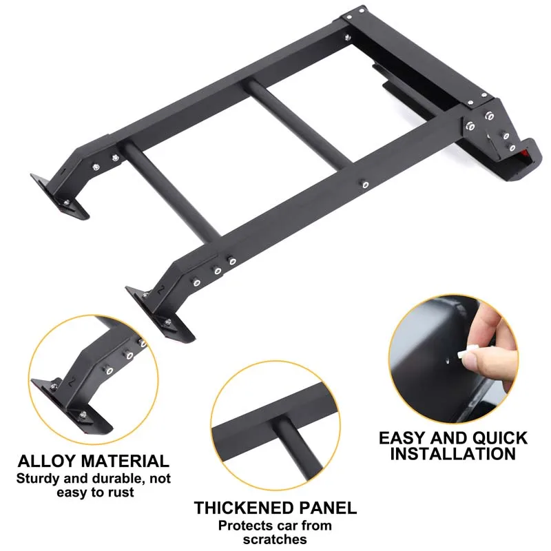 Aluminum Alloy tailgate ladders bracket car roof ladder rack For 2023+ Haval Raptor menglong accessories