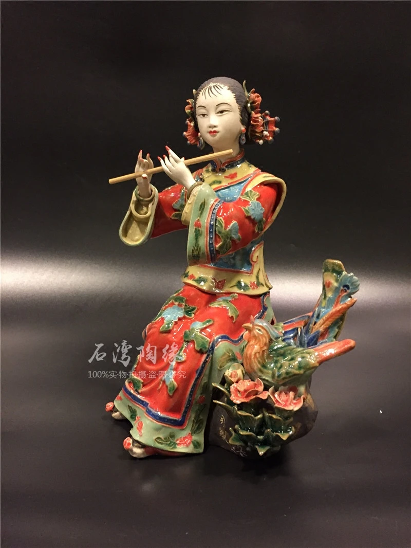 Shiwan Ceramic Dolls, Ornaments, Accessories, Classical Ladies, Creative Ornaments - Phoenix Attraction