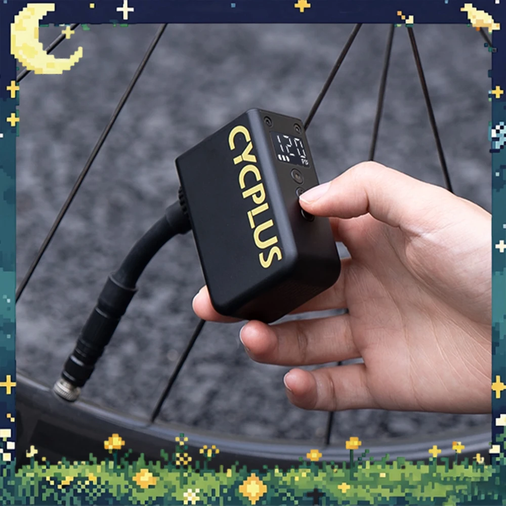 CYCPLUS AS2 Ultra Mini Electric Bike Pump Portable High Pressure Bicycle Tire Inflator
