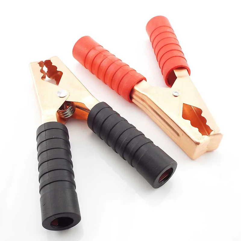 200A 14cm Red Black Alligator Crocodile Clip Car Battery Clamps large Alligator Clips Connector Plug Power Car accumulator clip