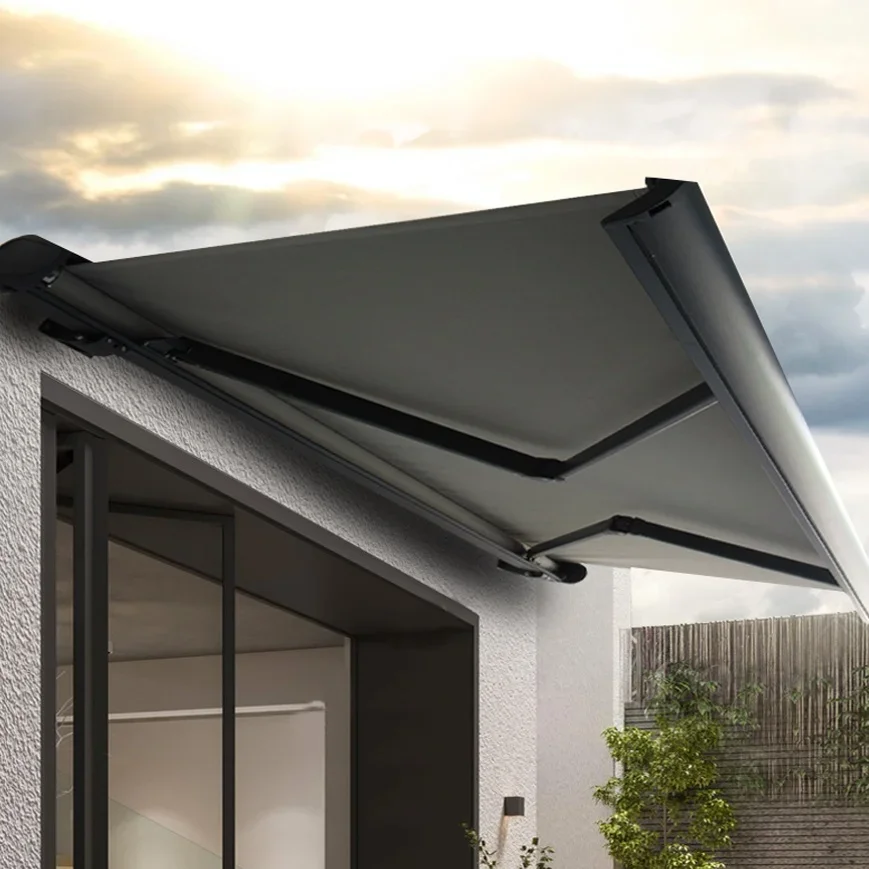

Shade Shelter Canopy for Garden Yard Balcony Window Door Awning Motorized Retractable Outdoor Awning Aaterproof Terrace Auvent