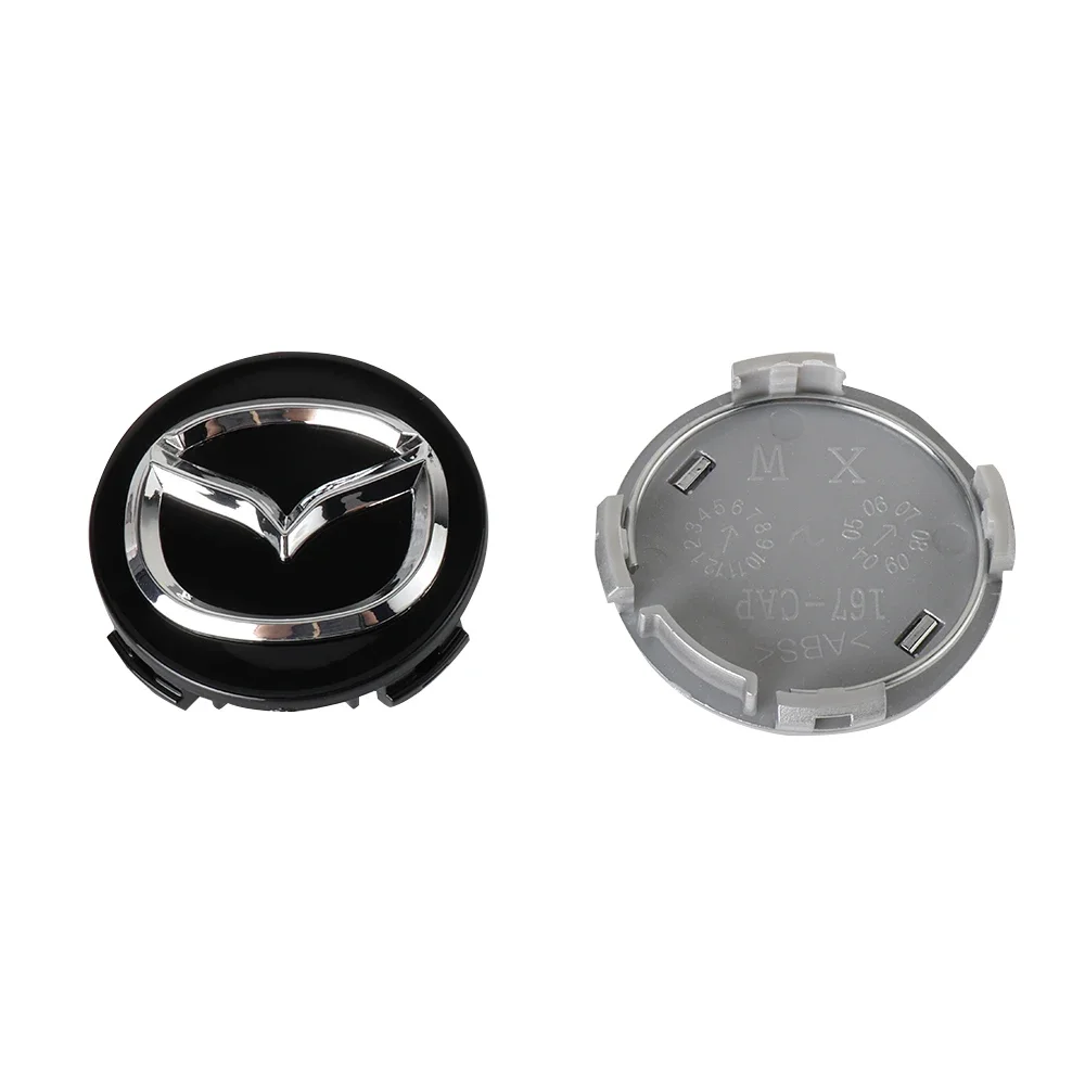 56mm 3D Car Wheel Center Caps Tyre Rim Hub Badge Stickers for Mazda 3 Bk 6 Gh CX-5 CX30 MX-5 2 5 CX-3 GJ GL CX-8 MS RX-8 626