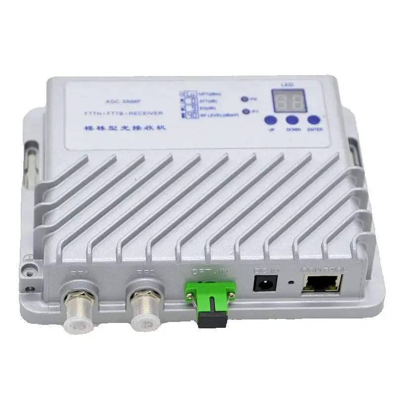 Récepteur optique de télévision numérique à large bande, FTTH, FTTB, 1100 ~ 1600nm, AGC,ATT,EQ, vente en gros, nouveau, 1 pièce