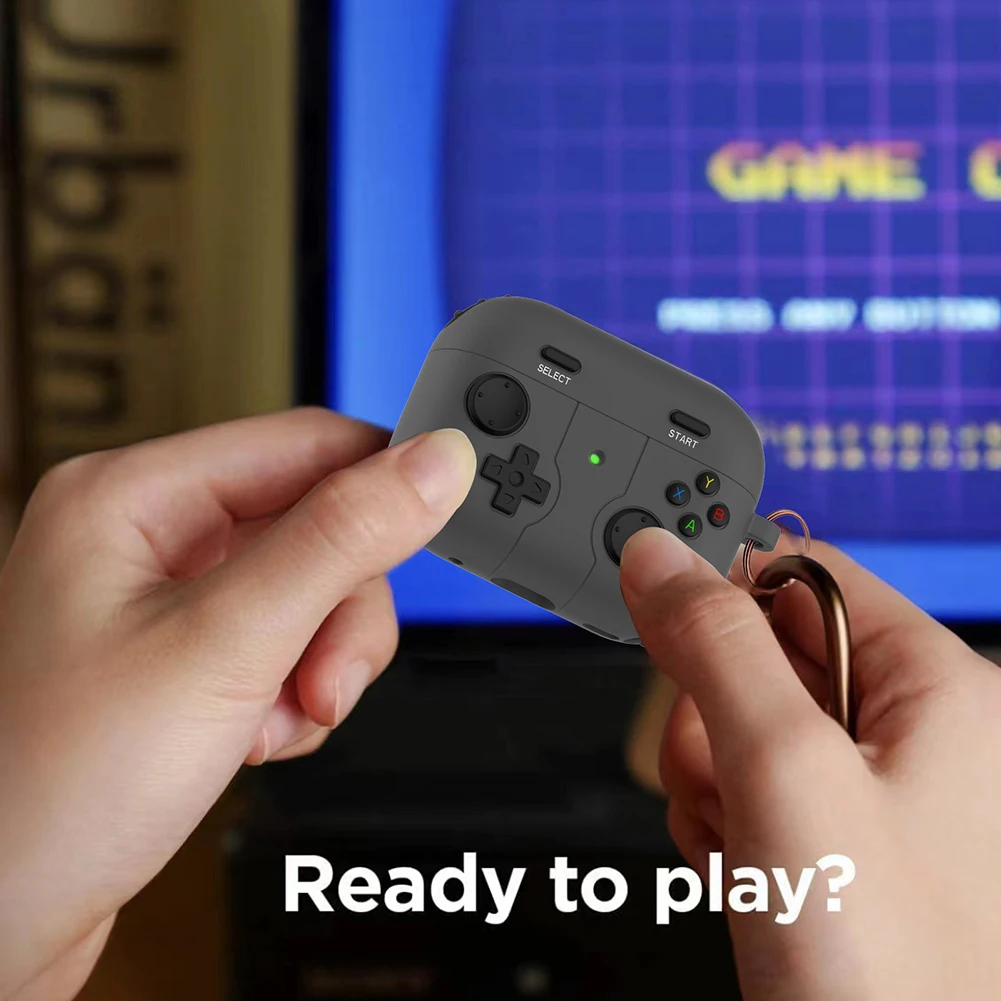 Silicone Case for Apple Airpods 3 / Pro 2 Bluetooth Headset Cover Game Controller Shaped Universal Headphones Holder Case