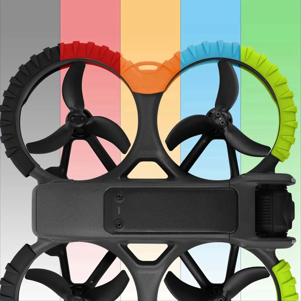 【ELEVATE LIFE】 2Set Drone Accessories Set Includes Bumper Ring and Back Protection Case,Anti-Collision Impact Protector for AVAT