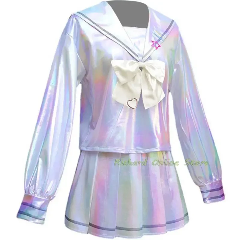 Game NEEDY GIRL OVERDOSE KAngel Cosplay Costume Lolita Girls Sailor Suit Uniform Dress Halloween Carnival Anime Clothes