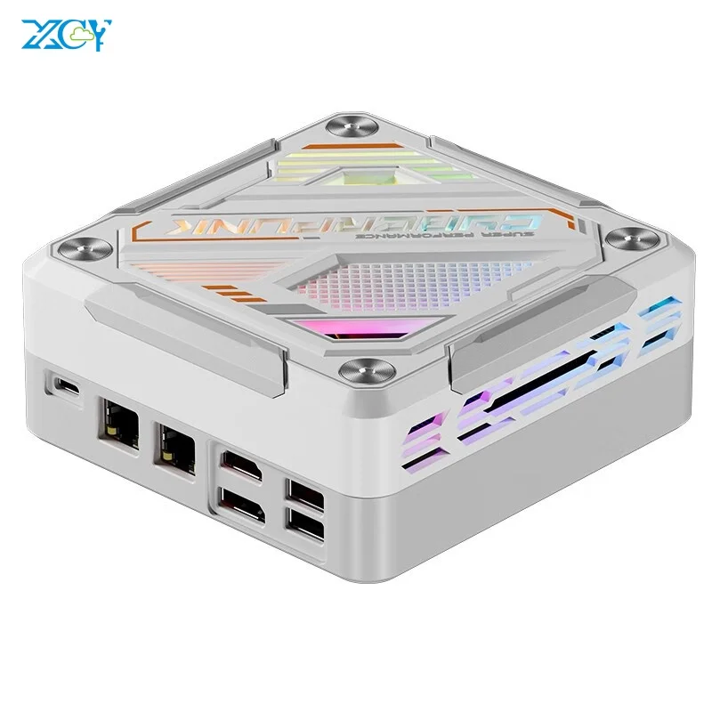 XCY MINI PC AMD R7-7840HS 8845HS 2*LAN i226 RTL8852BE NVME DDR5 WiFi6 HD*1 DP1.4 WIN10/11 Ubuntu Linx Gaming Industrial computer