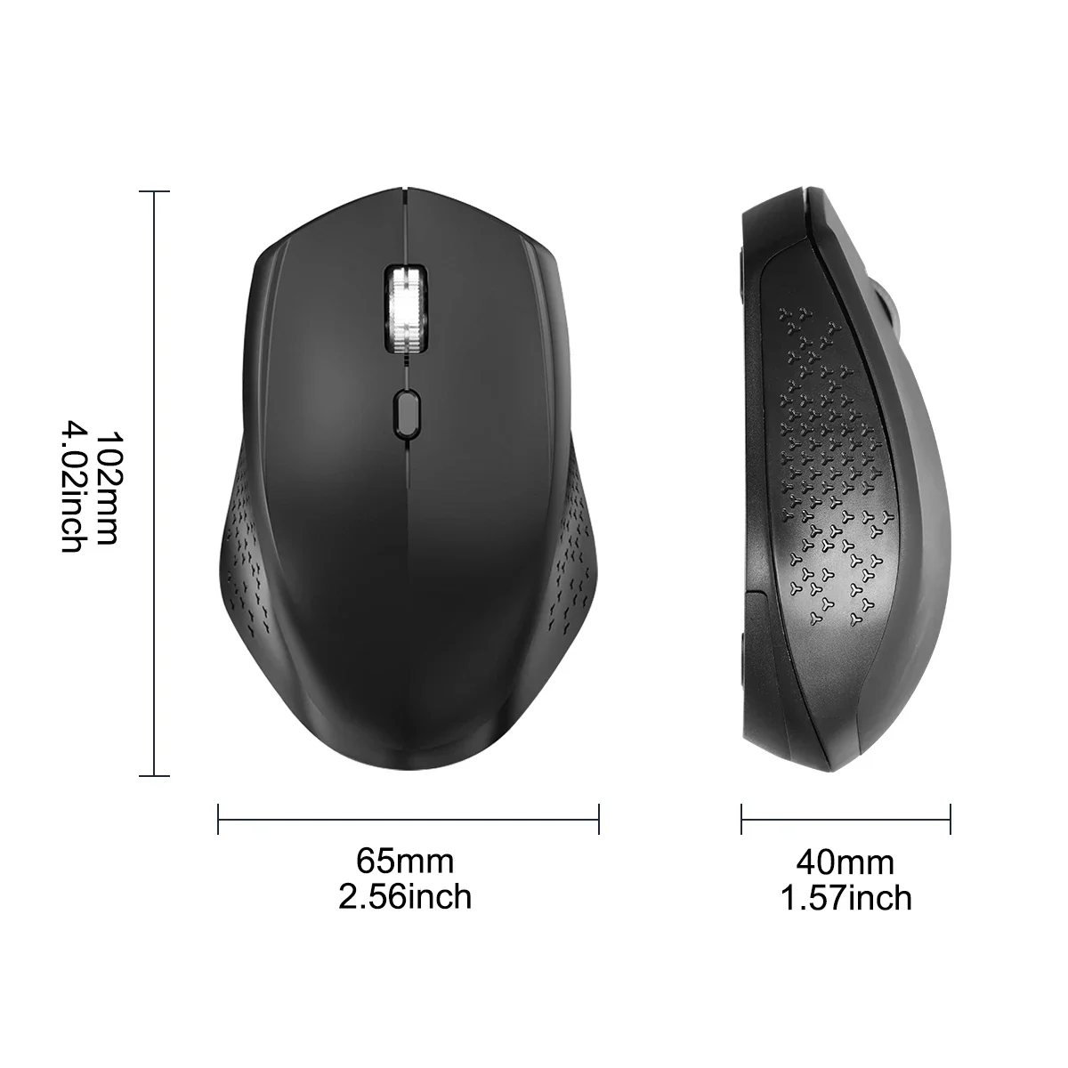 

Wireless Mouse 2.4G Noiseless Mice with USB Receiver Portable Computer Eegonomic Mouse for Laptop, PC, Tablet, Notebook
