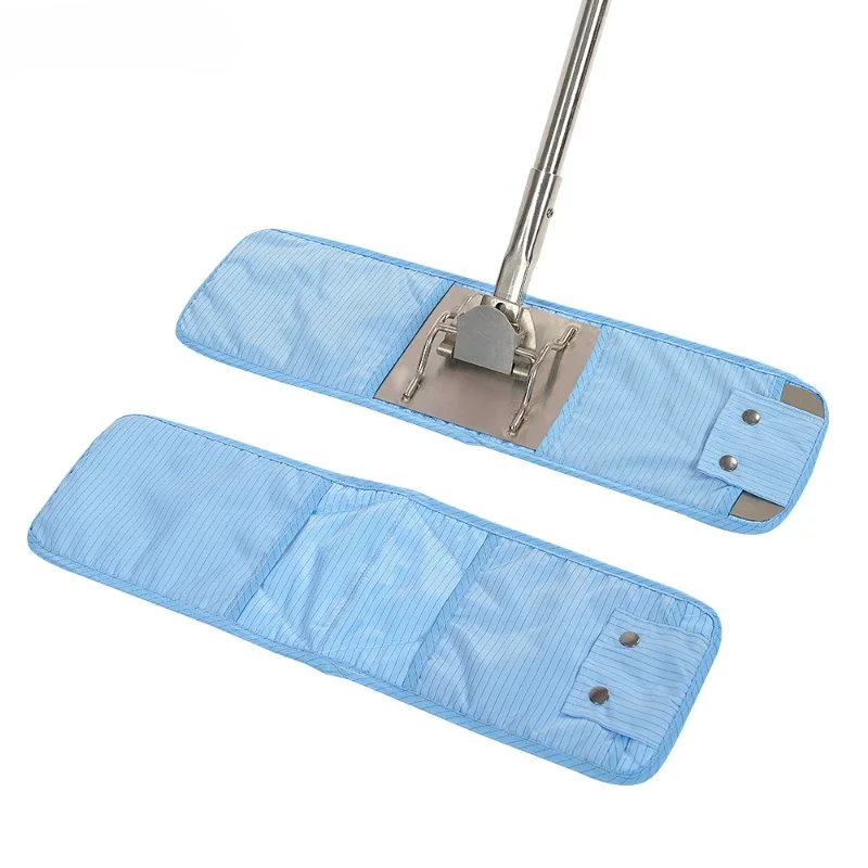 

Cleanroom microfiber mop cloth esd antistatic cleaning flat floor mop