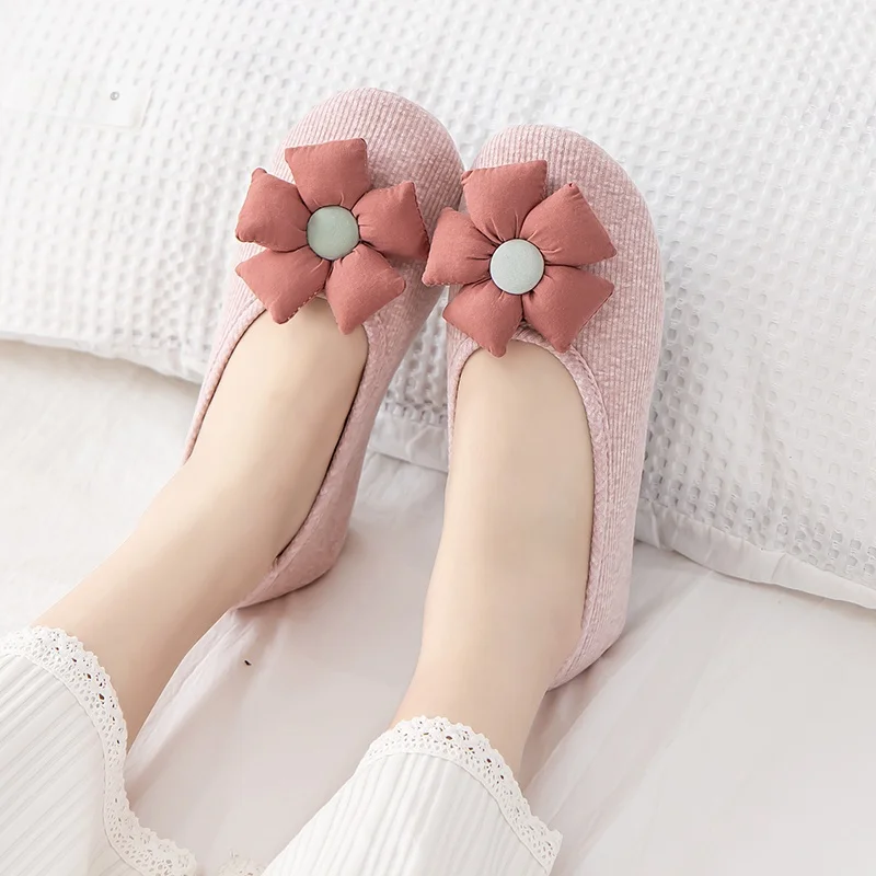 

Послеродовые тапочки, женские осенне-зимние нескользящие мягкие тапочки с ковриком для пола, домашние хлопковые тапочки на каблуке