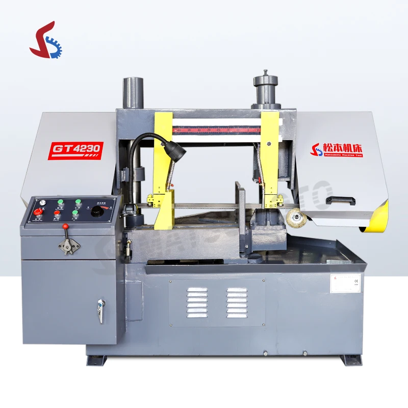 Double Column 45 Degree Cutting G4230 Angle Cutting Band Saw Machine