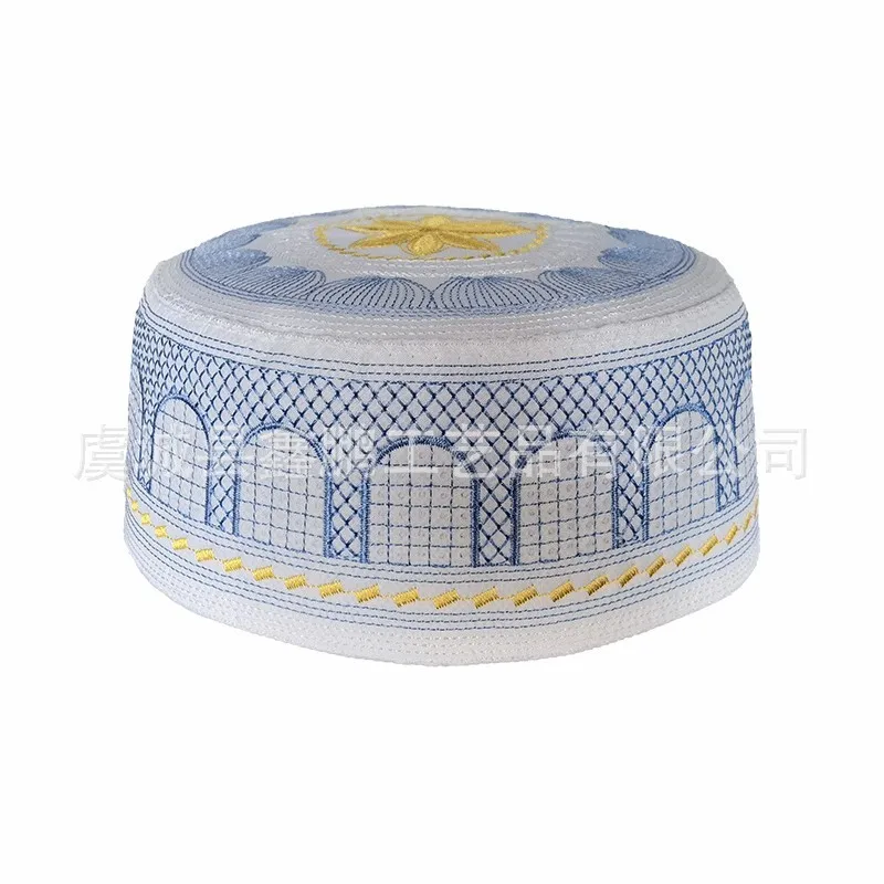 Muslim Men Prayer Caps Embroidery Leisure Hat Topkippot Turban Saudi Uae Cap Saudi Arabia Islamic Hat Men Headscarf