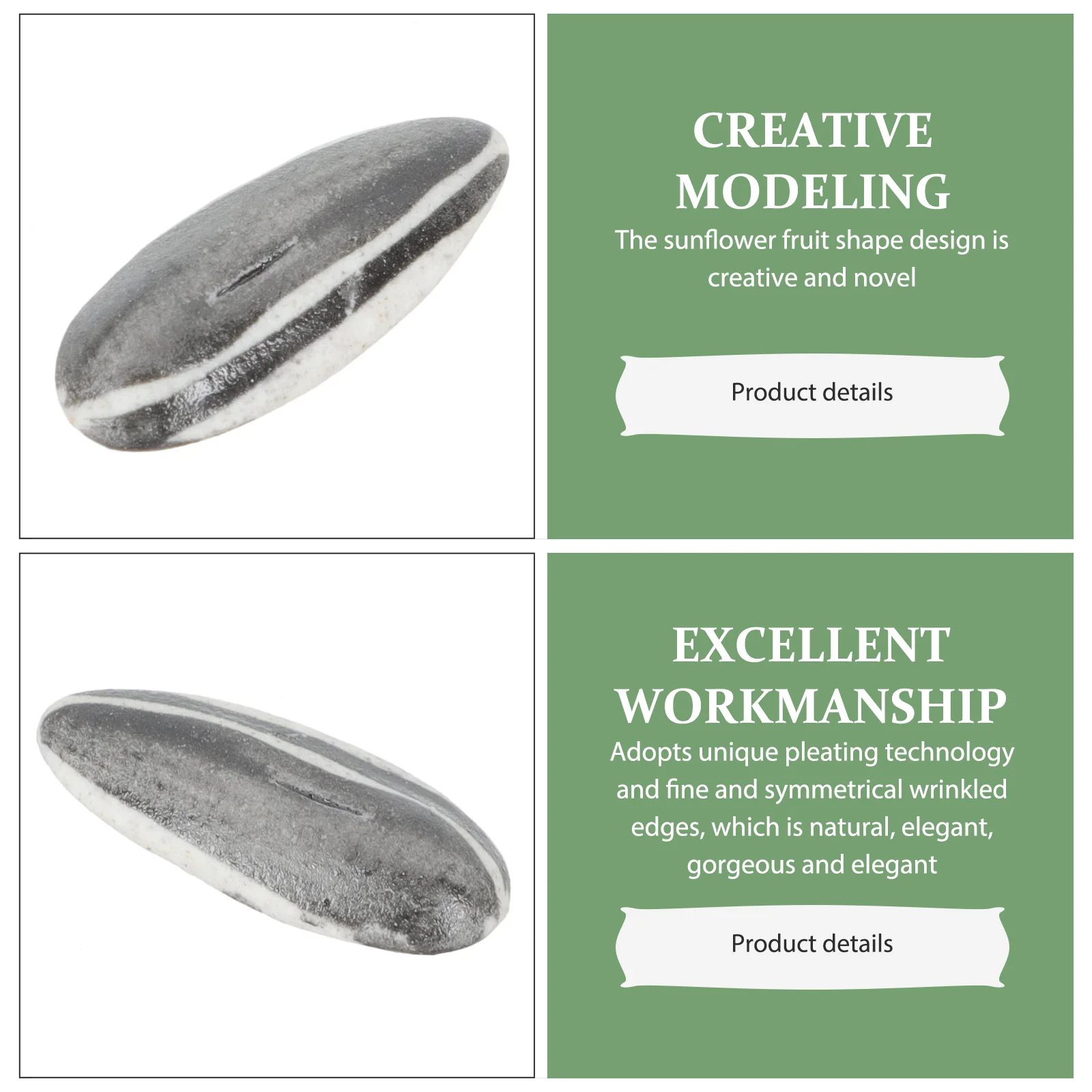 

10Pcs Unique Sunflower Fruit Shape Tea Pet Kung Fu Tea Room Desktop Adornment Desktop Sunflower Fruit Figurine