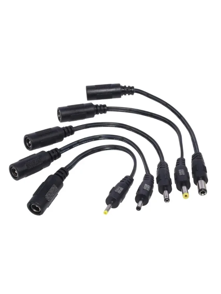 1X câble d'alimentation cc adaptateur mâle à femelle 5.5x2.1 femelle à 5.5x2.5mm 3.0x1.1mm 2.5x0.7mm 3.5x1.35mm 4.0x1.7mm connecteur mâle